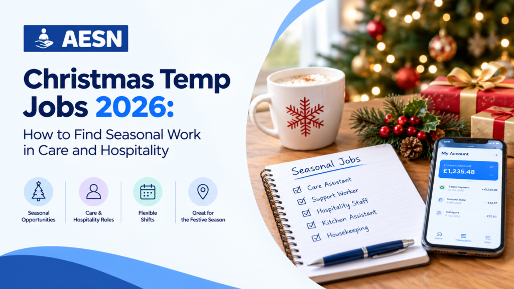 Hospitality and care workers on temporary Christmas shifts in the UK